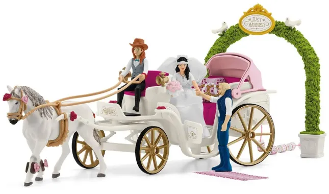Schleich Horse Club 42641 : La Calèche des Mariés