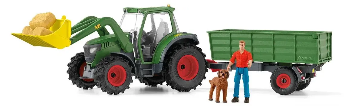 Schleich Farm World 42608 : Tracteur et remorque