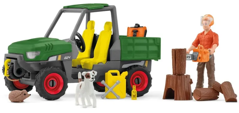Schleich Farm World 42659 : Garde forestier avec véhicule