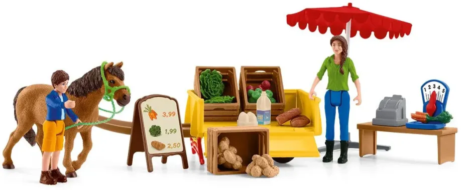 Schleich Farm World 42528 : Etal mobile de la ferme