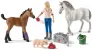 Schleich Farm World 42486 : Visite du vétérinaire pour la jument et le poulain