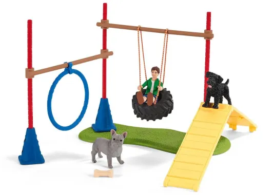 Schleich Farm World 42536 : Divertissement pour chiens