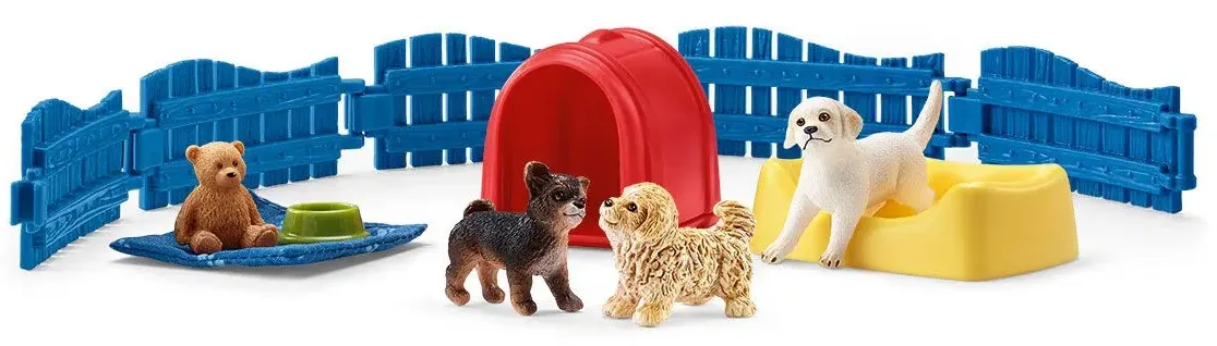 Schleich Farm World 42480 : Enclos à chiots