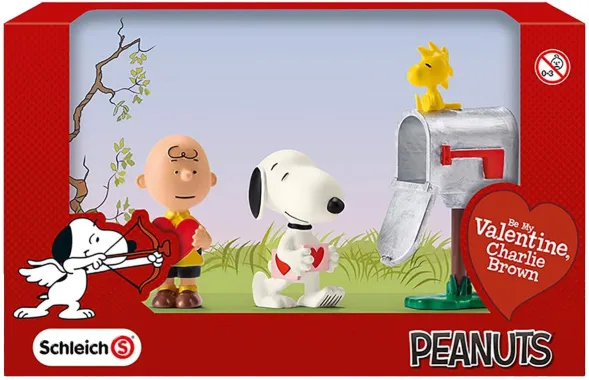 Schleich Snoopy 22033 : Coffret le jour de la Saint Valentin