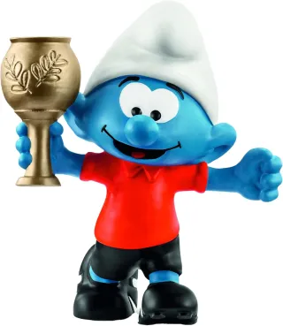 Schtroumpf Footballeur avec trophée