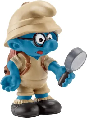 Schleich Les Schtroumpfs 20778 : Schtroumpf à lunettes de la jungle