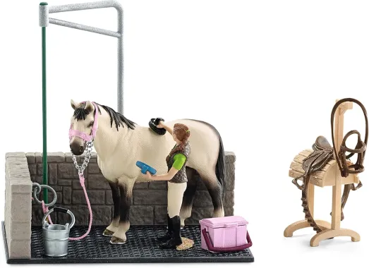 Schleich Horse Club 42104 : Box de lavage pour chevaux