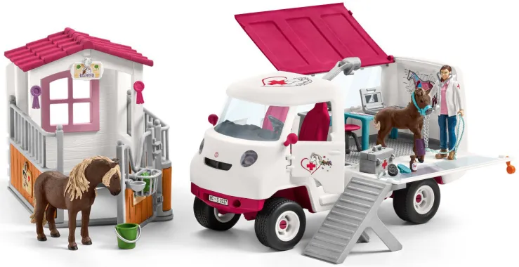 Schleich Horse Club 42381 : Visite du vétérinaire à la ferme