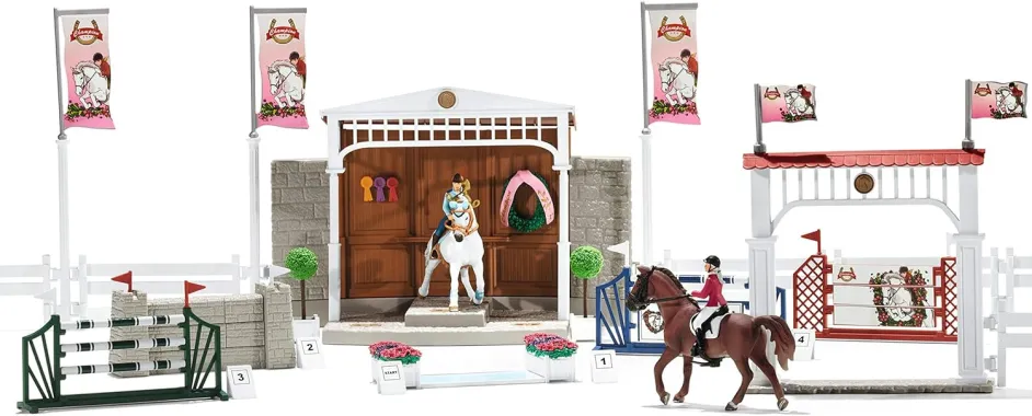 Schleich Horse Club 42338 : Grand concours hippique avec cavalières et chevaux