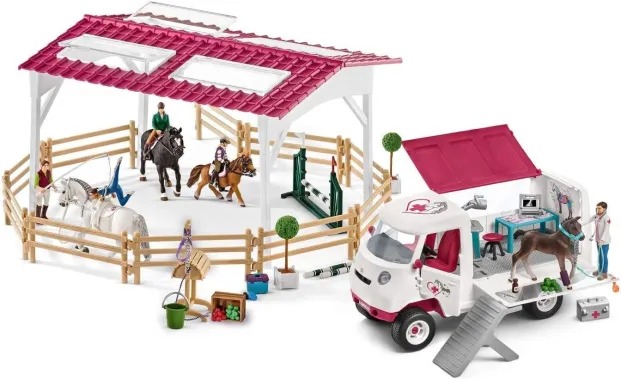 Schleich Horse Club 72121 : Intervention de la vétérinaire à l’école d’équitation