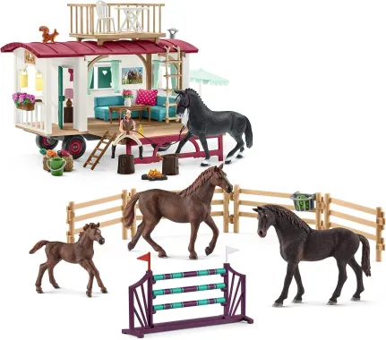 Schleich Horse Club 72141 : Entraînement secret à la caravane