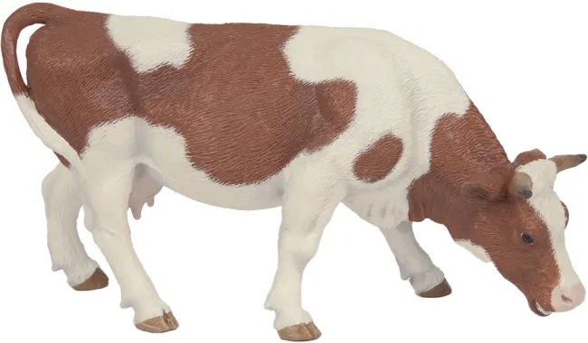 Papo La vie à la ferme 51147 : Vache Simmental broutant