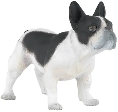 Papo Chiens et chats 54006 : Bouledogue Français noir et blanc