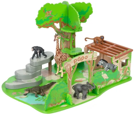 Papo La vie sauvage 80011 : Coffret la Réserve avec 2 figurines