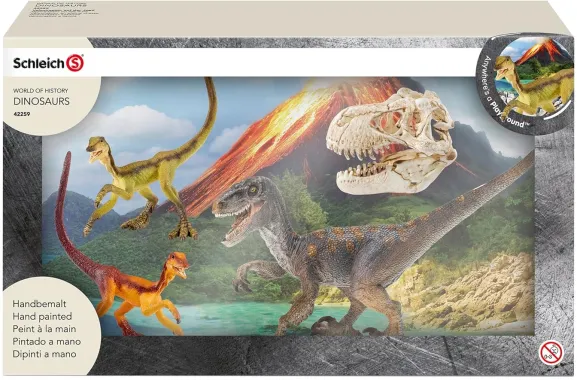 Schleich Dinosaurs 42259 : Vélociraptor en Pleine Chasse