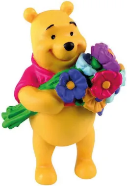 Bullyland Winnie l&#039;Ourson [Disney] 12342 : Winnie l&#039;Ourson avec un bouquet de fleurs