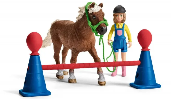 Schleich Farm World 42481 : Entraînement d&#039;agility pour poney