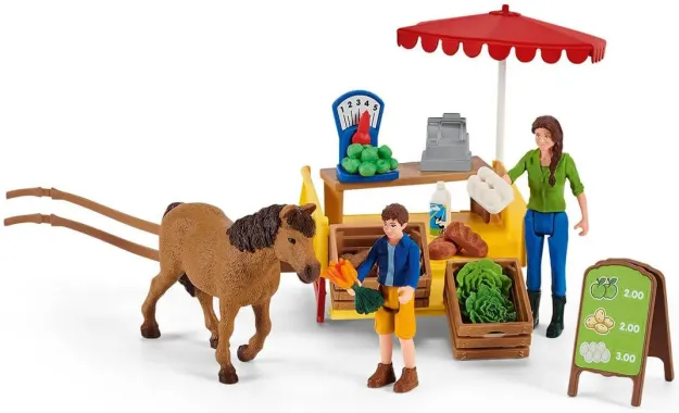 Schleich Farm World 42528 : Etal mobile de la ferme