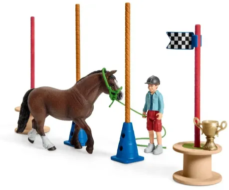 Schleich Farm World 42482 : Course d&#039;agility pour poney