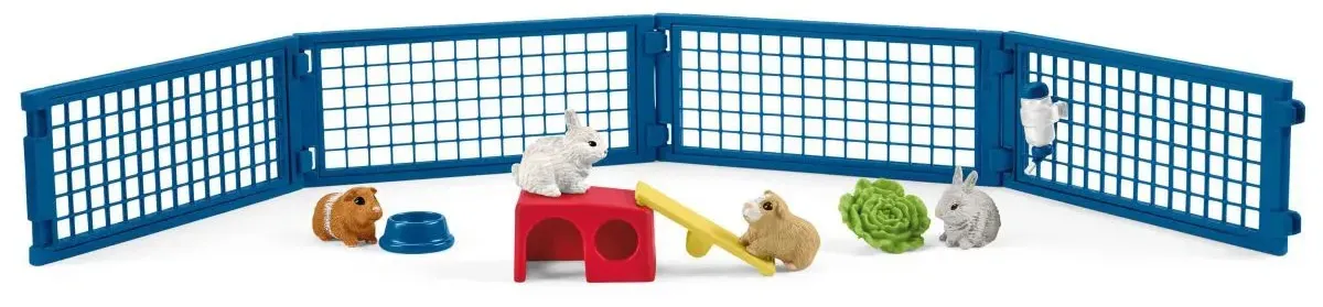 Schleich Farm World 42500 : Maison pour lapins et cochons d’Inde