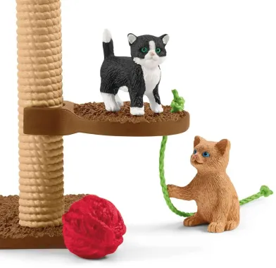 Schleich Farm World 42501 : Aire de jeu pour chats adorables