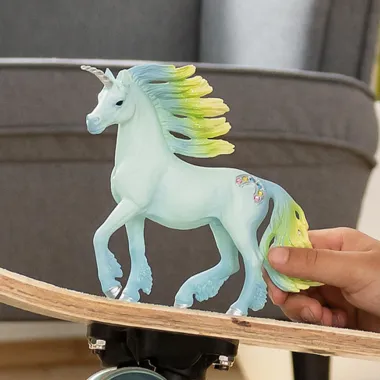 Schleich Bayala 70722 : Licorne Barbe à papa, étalon