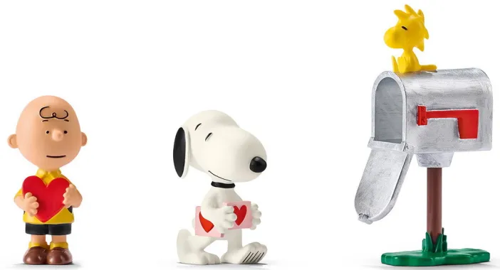 Schleich Snoopy 22033 : Coffret le jour de la Saint Valentin
