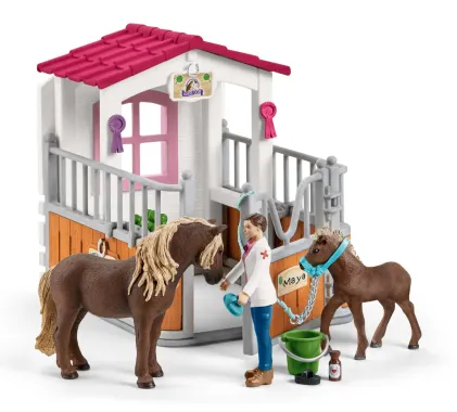 Schleich Horse Club 42381 : Visite du vétérinaire à la ferme