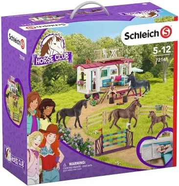 Schleich Horse Club 72141 : Entraînement secret à la caravane