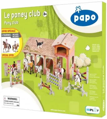 Papo Chevaux, poulains et poneys 80313 : Set Poney-Club Fashion hiver