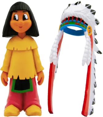Bullyland Yakari 43364 : Yakari avec coiffe de plumes