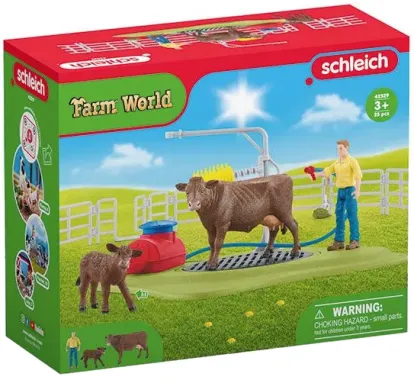 Schleich Farm World 42529 : Station de lavage pour vaches
