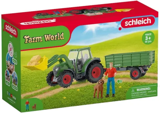 Schleich Farm World 42608 : Tracteur et remorque