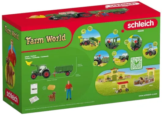 Schleich Farm World 42608 : Tracteur et remorque