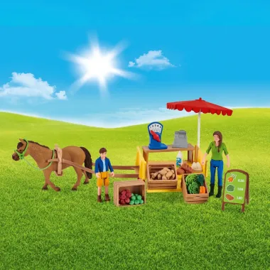 Schleich Farm World 42528 : Etal mobile de la ferme
