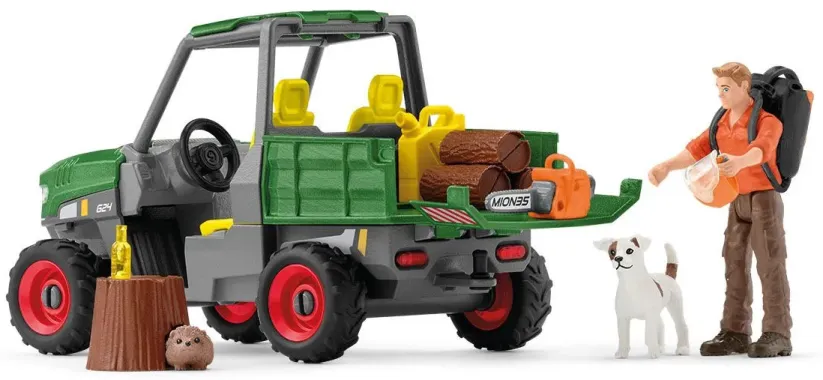Schleich Farm World 42659 : Garde forestier avec véhicule