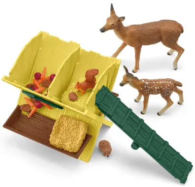 Schleich Farm World 42658 : Cabane des animaux de la forêt