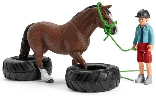 Schleich Farm World 42482 : Course d&#039;agility pour poney
