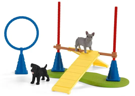 Schleich Farm World 42536 : Divertissement pour chiens