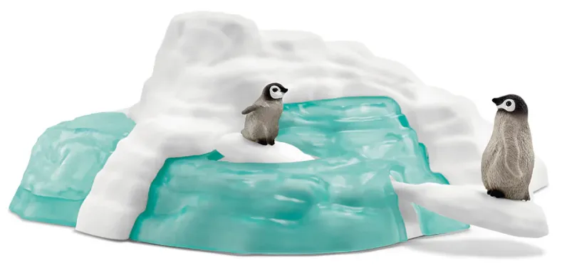 Schleich Wild Life 42661 : Famille pingouin sur la banquise