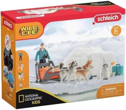 Schleich Wild Life 42624 : Expédition en Antarctique (National Geographic)