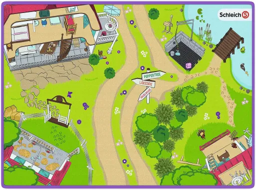 Schleich Horse Club 42465 : Tapis de jeu Horse Club