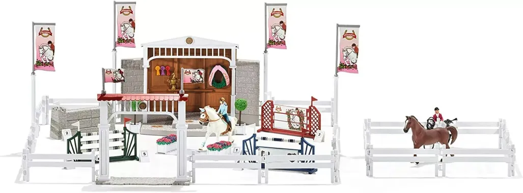 Schleich Horse Club 42338 : Grand concours hippique avec cavalières et chevaux