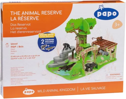 Papo La vie sauvage 80011 : Coffret la Réserve avec 2 figurines