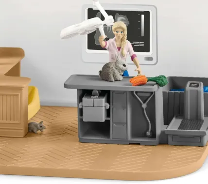 Schleich Farm World 42502 : Clinique vétérinaire avec animaux domestiques