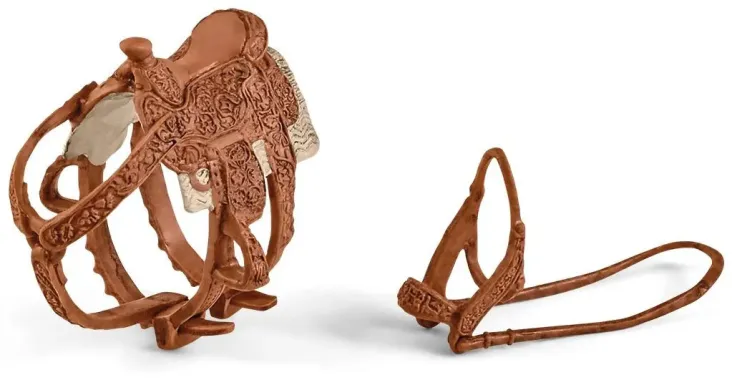 Schleich Farm World 42576 : Cowgirl et Tonneaux de Racing