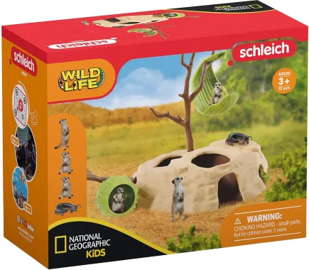 Schleich Wild Life 42530 : Rendez-vous des suricates (National Geographic)