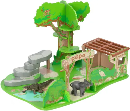 Papo La vie sauvage 80011 : Coffret la Réserve avec 2 figurines