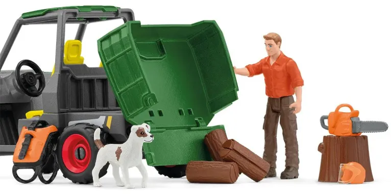 Schleich Farm World 42659 : Garde forestier avec véhicule