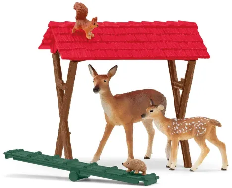 Schleich Farm World 42658 : Cabane des animaux de la forêt